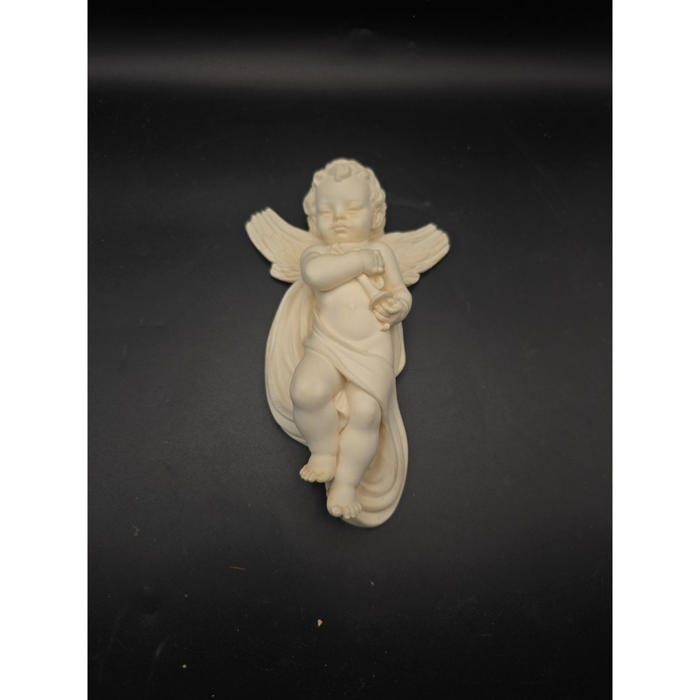 Vintage‎ Cherubs Italian A. Giannelli Alabaster Cherub  Wall Hanging Italy